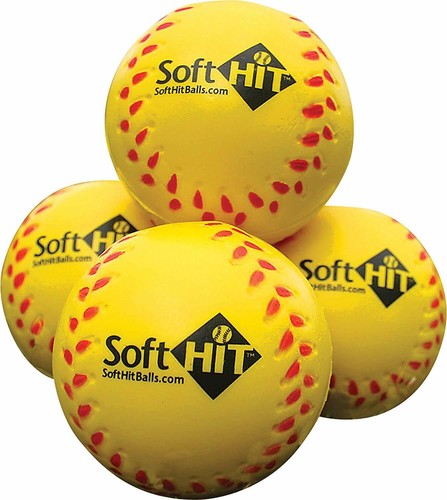 Soft hit baseball softball - hit,